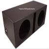 American Sound Connection ASC Package Dual 12" Kicker Sub Box Vented Port Rhino Coated Subwoofer Enclosure C12 Comp 600 Watts Peak view 2
