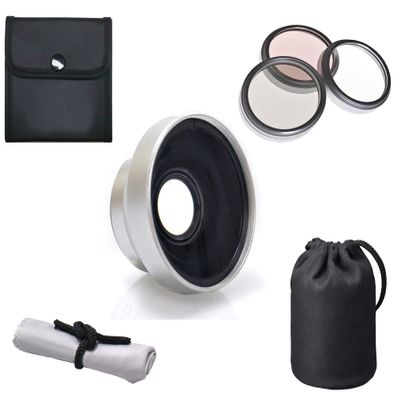 High Definition 3.0x Telephoto Lens Compatible With Sony HXR-MC2000U + Filters