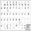Danish Non-Transparent Keyboard Labels Layout Black OR White Background for Desktop, Laptop and Notebook (White Background) view 2