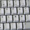 Danish Non-Transparent Keyboard Labels Layout Black OR White Background for Desktop, Laptop and Notebook (White Background) view 4