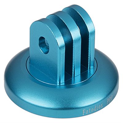 Fotodiox GoTough Blue Tripod Adapter Version 2  Metal 1/4-20 Tripod Adapter Compatible with GoPro HERO3, HERO3+, HERO4, HERO5, HERO6, HERO7 2-Prong Mounting System Pro