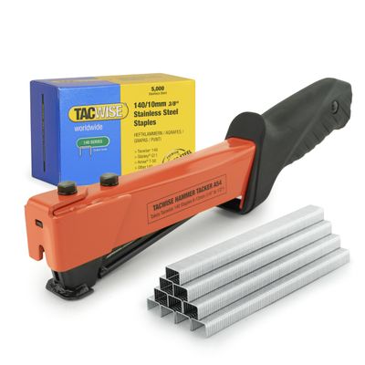 Tacwise 1221 A54 Hammer Tacker Plus 5000 140-Series Stainless Steel Staples, 3/8-Inch (1221)
