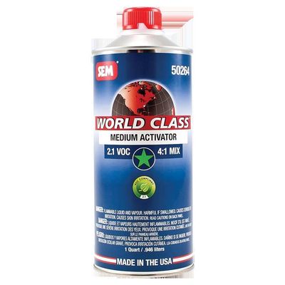 SEM 50264 World Class 2.1 VOC Medium Clearcoat Activator - 1 Quart