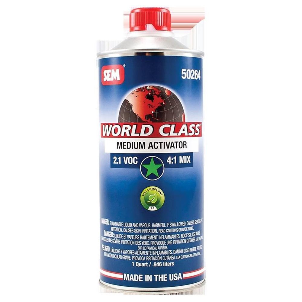 SEM 50264 World Class 2.1 VOC Medium Clearcoat Activator - 1 Quart