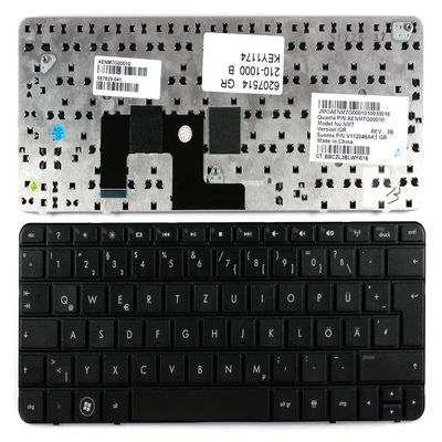 Power4Laptops German Layout Black Replacement Laptop Keyboard Compatible with HP Mini 210-1070ED