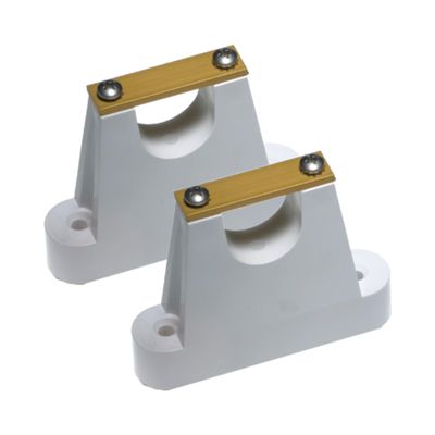 M6 Bulkhead Mnts w/Anodized Straps, 1"