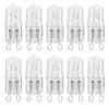Value 10 Pack 25W Q25/G9/CL/120V G9 JCD 25 Watt 120 Volt T4 JD Type Glass Halogen Replacement Light Bulb Hanging Pendant Accent JCD Industrial Architect Desk Lamp Landscape Fixture Lighting High CRI view 1