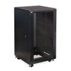 22U LINIER Server Cabinet - Glass/Glass Doors - 24" Depth view 1