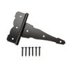 Everbilt 8 in. Black Heavy Duty Decorative Tee Hinge view 1