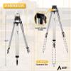 AdirPro Aluminum 5/8-Inch 11-Threaded Flat Head Tripod with Quick Clamp (Black) view 3