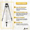 AdirPro Aluminum 5/8-Inch 11-Threaded Flat Head Tripod with Quick Clamp (Black) view 4