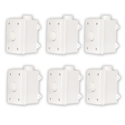 Acoustic Audio AAOVCD-W Outdoor Volume Controls White Weatherproof 6 Piece Set
