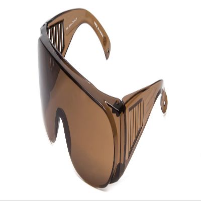 Calabria 1003 Fit Over Safety Glasses Fitover Prescription Eyewear Copper Brown Men Women Wraparound Tinted Anti Fog Scratch