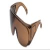 Calabria 1003 Fit Over Safety Glasses Fitover Prescription Eyewear Copper Brown Men Women Wraparound Tinted Anti Fog Scratch view 1
