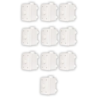 Acoustic Audio AAOVCD-W Outdoor Volume Controls White Weatherproof 10 Piece Set