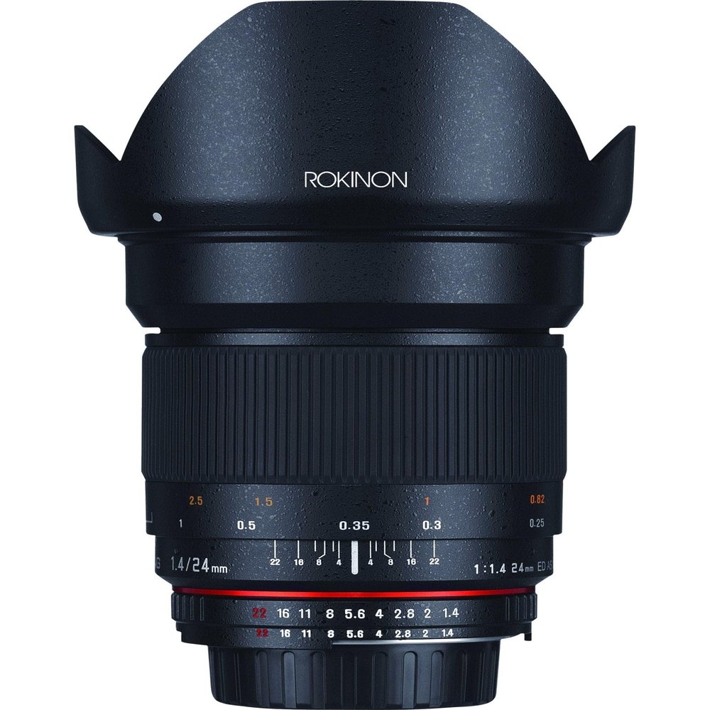 Rokinon RK24M-FX 24mm F1.4 Aspherical Lens for Fujifilm X-Mount Cameras