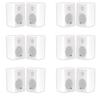 Acoustic Audio AA351W Indoor Outdoor 2 Way Speakers 3000 Watt White 6 Pair Pack AA351W-6Pr view 1