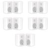 Acoustic Audio AA351W Indoor Outdoor 2 Way Speakers 2500 Watt White 5 Pair Pack AA351W-5Pr view 1