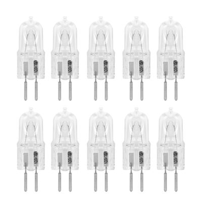 10 Pack Clear Dimmable T4 Q35/GY6.35/CL/120V GY6.35 JCD 35 Watt 35W 120 Volt Halogen Light Bulb Electric Wax Melter Plug Oil Warmer Aroma Tart Lighting Kitchen Bathroom Mirror Fixture gy6.35