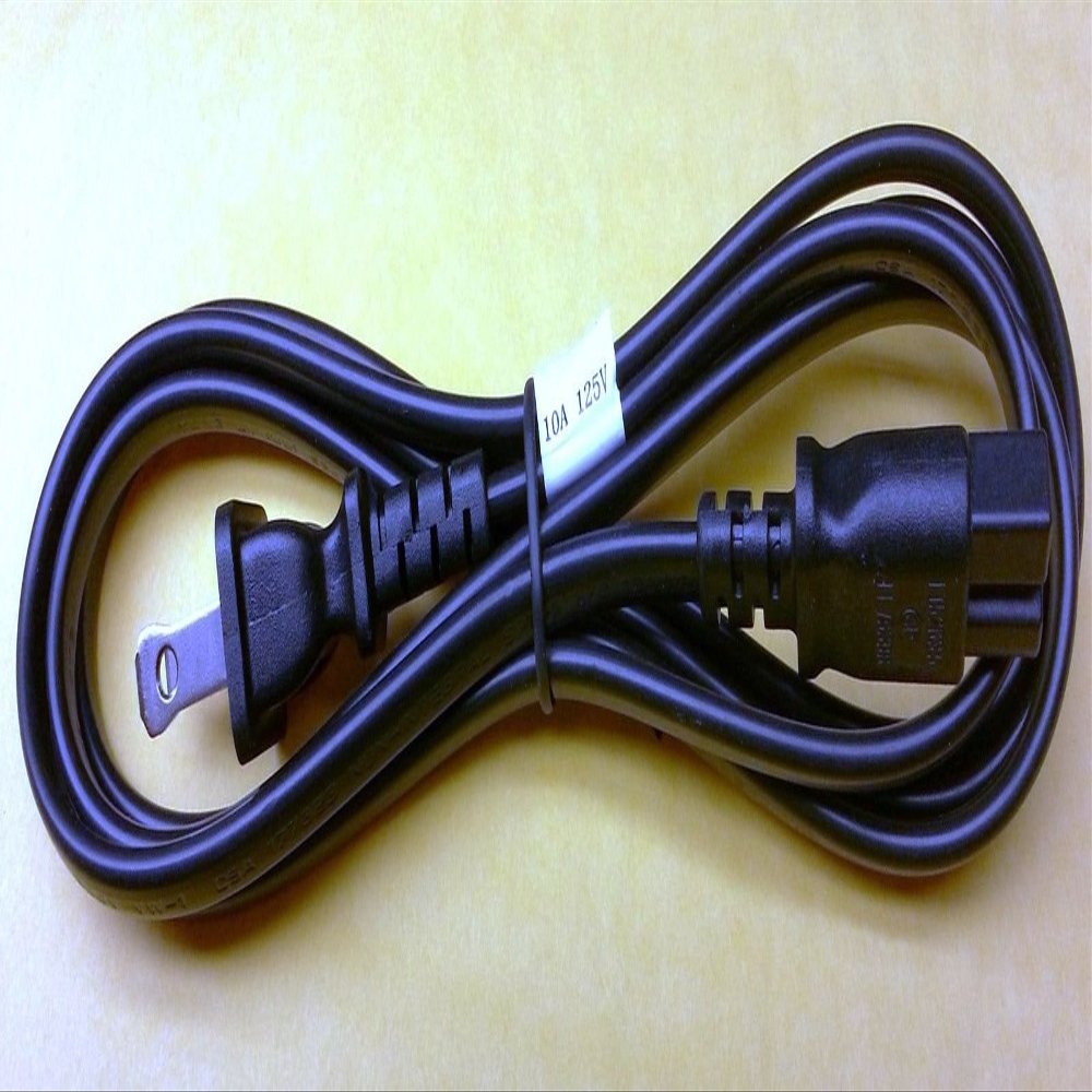 125 Pieces AC Power Cord 125V 10A 6ft 2 Prong Figure 8 Polarized Connector C7-PW