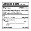 Bulbrite 614152 Q150FR/EDT 150-Watt Dimmable Halogen, JDD Type Tubular T8, Medium Base, Frost view 2