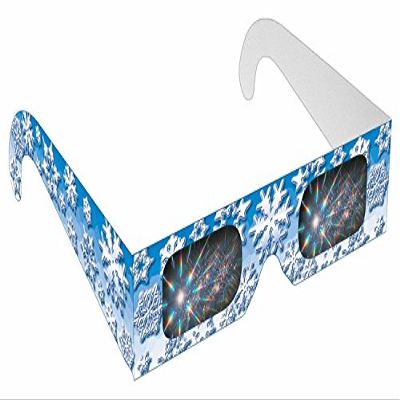 Rainbow Symphony Diffraction Rainbow Glasses - Winter Snow Flake, Package of 25