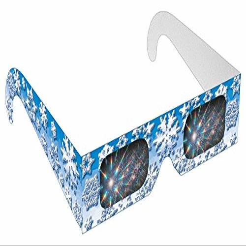 Rainbow Symphony Diffraction Rainbow Glasses - Winter Snow Flake, Package of 100