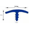 T-Molding Arcade Mame - Smooth Blue - 3/4" - 20' view 4