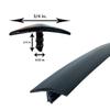 T-Molding Arcade Mame -Smooth Black - 3/4" - 20' view 1