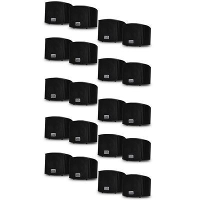 Acoustic Audio AA321B Mountable Indoor Speakers 4000 Watts Black 10 Pair Pack AA321B-10Pr