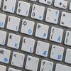 Apple NS Danish - English Non-Transparent Keyboard Decals Black OR White Background for Desktop, Laptop and Notebook (White Background) view 4