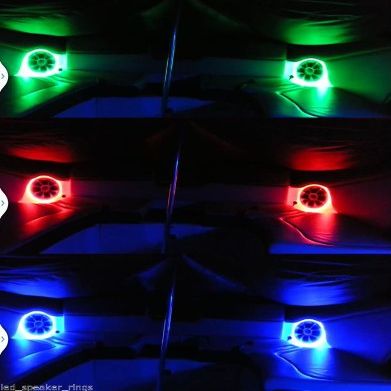 Blast LED-LED Light Rings to fit Rockford Fosgate M262 M262B LED Speakers (RGB)