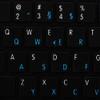 APPLE NS GERMAN - ENGLISH NON-TRANSPARENT KEYBOARD DECALS BLACK OR WHITE BACKGROUND for DESKTOP, LAPTOP and NOTEBOOK (Black Background) view 4