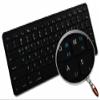 Apple NS Korean - English Non-Transparent Keyboard Decals Black OR White Background for Desktop, Laptop and Notebook (Black Background) view 1