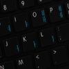 Apple NS Korean - English Non-Transparent Keyboard Decals Black OR White Background for Desktop, Laptop and Notebook (Black Background) view 4