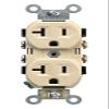 Leviton 20 amps 125 Volt Duplex Ivory Outlet 5-20R 1 pk view 1