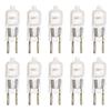 10 Pack Frosted DIMMABLE Halogen T4 Q75/GY6.35/FR/120V GY6.35 JCD 75 Watt 75W 120 Volt Light Bulb Electric Wax Melter Plug In Oil Warmer Aroma Therapy Spa Tart Zen Physio Scent Lighting Fixture gy6.35 view 1