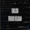 Apple French Belgian - English Non-Transparent Keyboard Labels Layout Black OR White Background for Desktop, Laptop and Notebook (CG) (Black Background) view 2