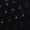 MAC Norwegian Non-Transparent Decals for Keyboard Black OR White Background for Desktop, Laptop and Notebook (CG) (Black Background) view 4