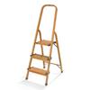 3-Step Ultralight Ladder, Woodgrain view 1