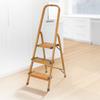 3-Step Ultralight Ladder, Woodgrain view 2