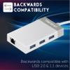 TRENDnet 3-Port USB 3.0 Hub, TU3-ETGH3,Compact USB to Ethernet Adapter view 3