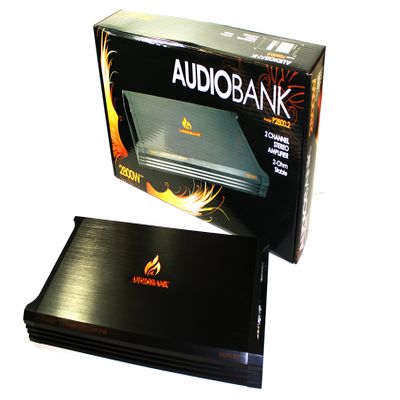 AUDIOBANK P2800.2 2800W 2-Ohm Stable 2 Channel Stereo Amplifier