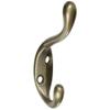 Gatehouse Antique Brass Garment Coat Hook view 1