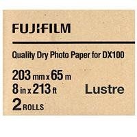 Fujifilm DX100 InkJet Paper Lustre - 8" x 213' - 2 Rolls
