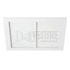 Hart & Cooley Air Return Grille, 12" W x 8" H, 672 Steel Return Grille for Sidewall/Ceiling - White (043316) view 2