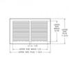 Hart & Cooley Air Return Grille, 12" W x 8" H, 672 Steel Return Grille for Sidewall/Ceiling - White (043316) view 3