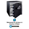 SentrySafe Fireproof and Waterproof Black Steel Home Safe with Dial Combination Lock for Cash, or Documents, 1.23 Cubic Feet, 17.8 x 16.3 x 19.3 x Inches, SFW123CU view 2
