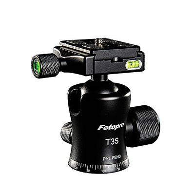 Fotopro T3S Alu-Mag Slim Waist Series Ball Head - Black
