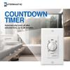 Intermatic SW30MWK 30-Minute Spring Wound Timer, White - Energy-Saving Control for Lights and Appliances - Easy Installation and Operation view 4